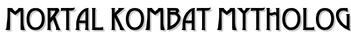 Mortal Kombat Mythologies font